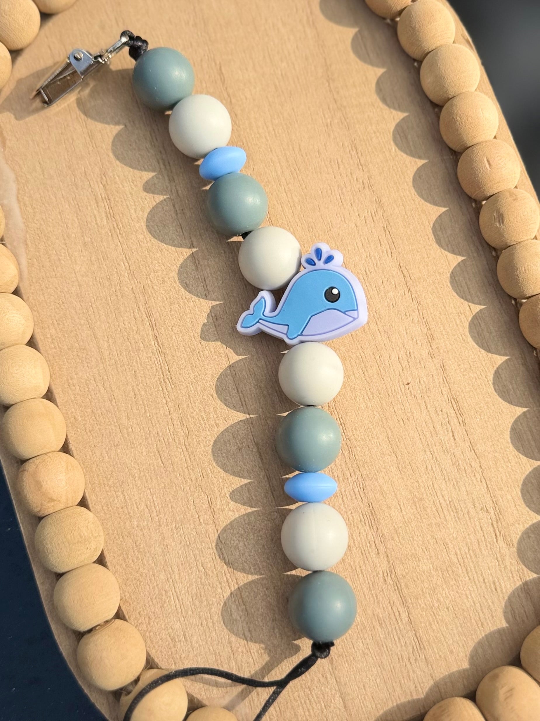 Whale Pacifier Clip