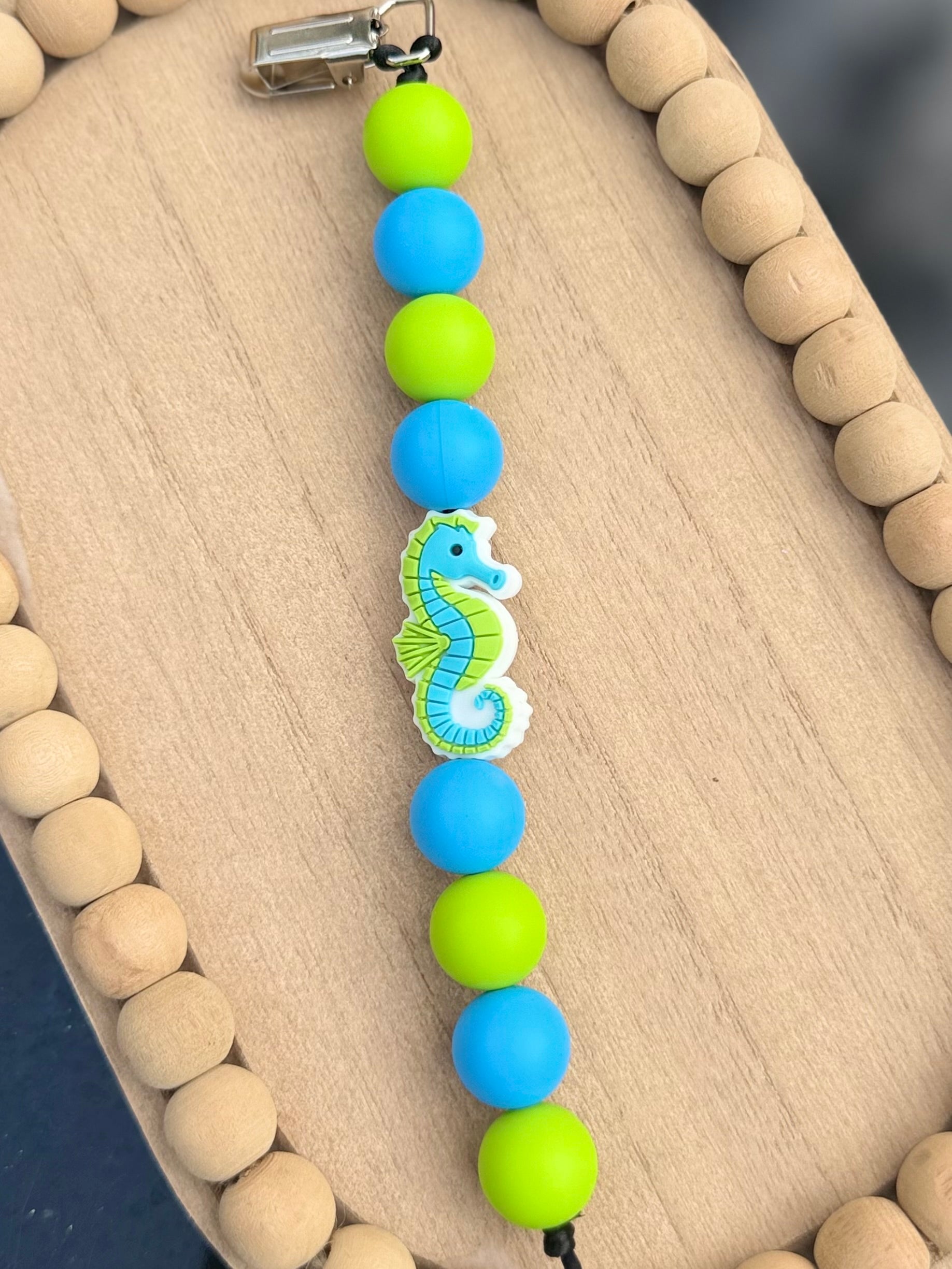 Seahorse Pacifier Clip