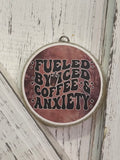 Fueled by iced coffee Car Freshie