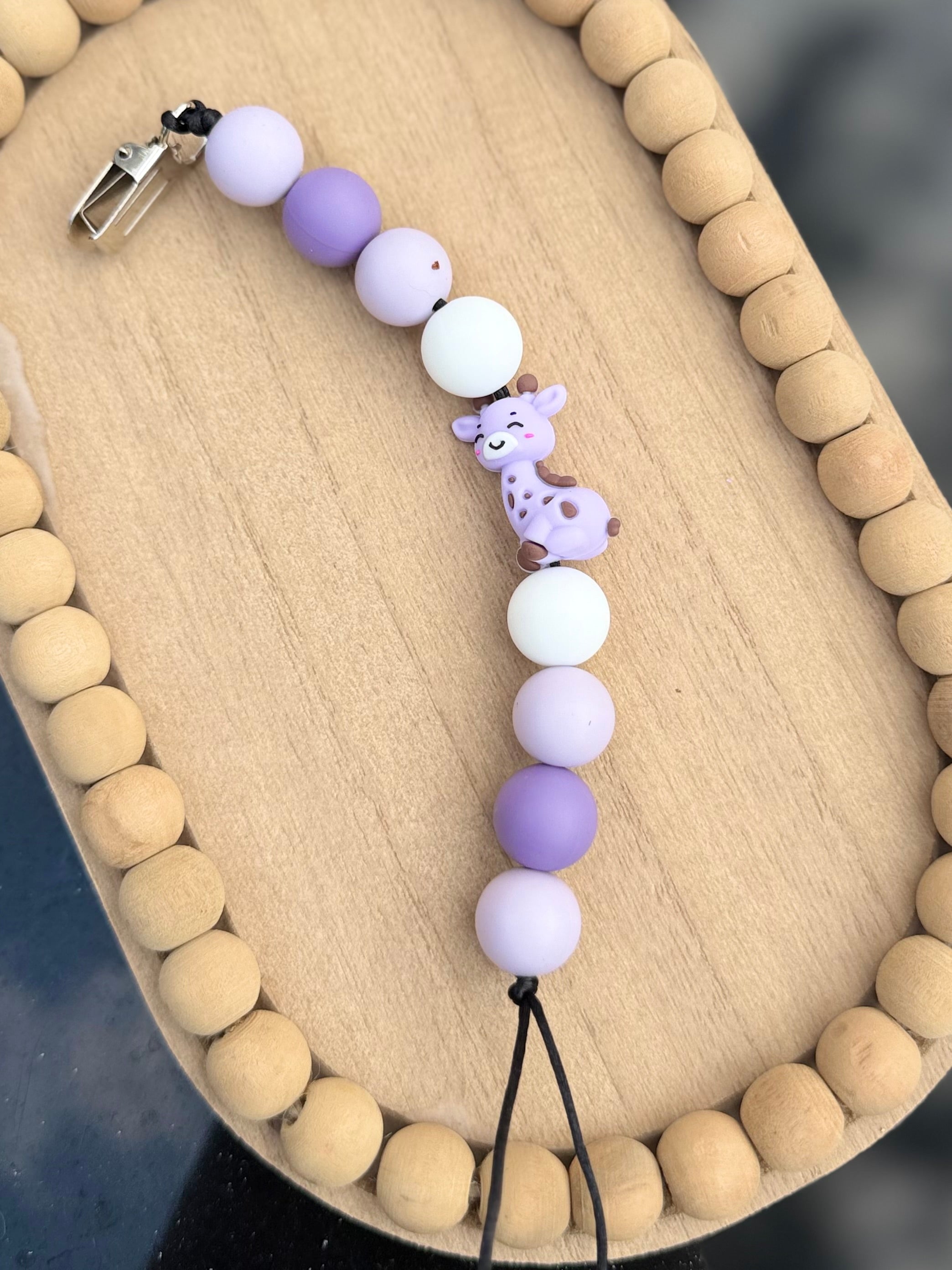 Giraffe Pacifier Clip
