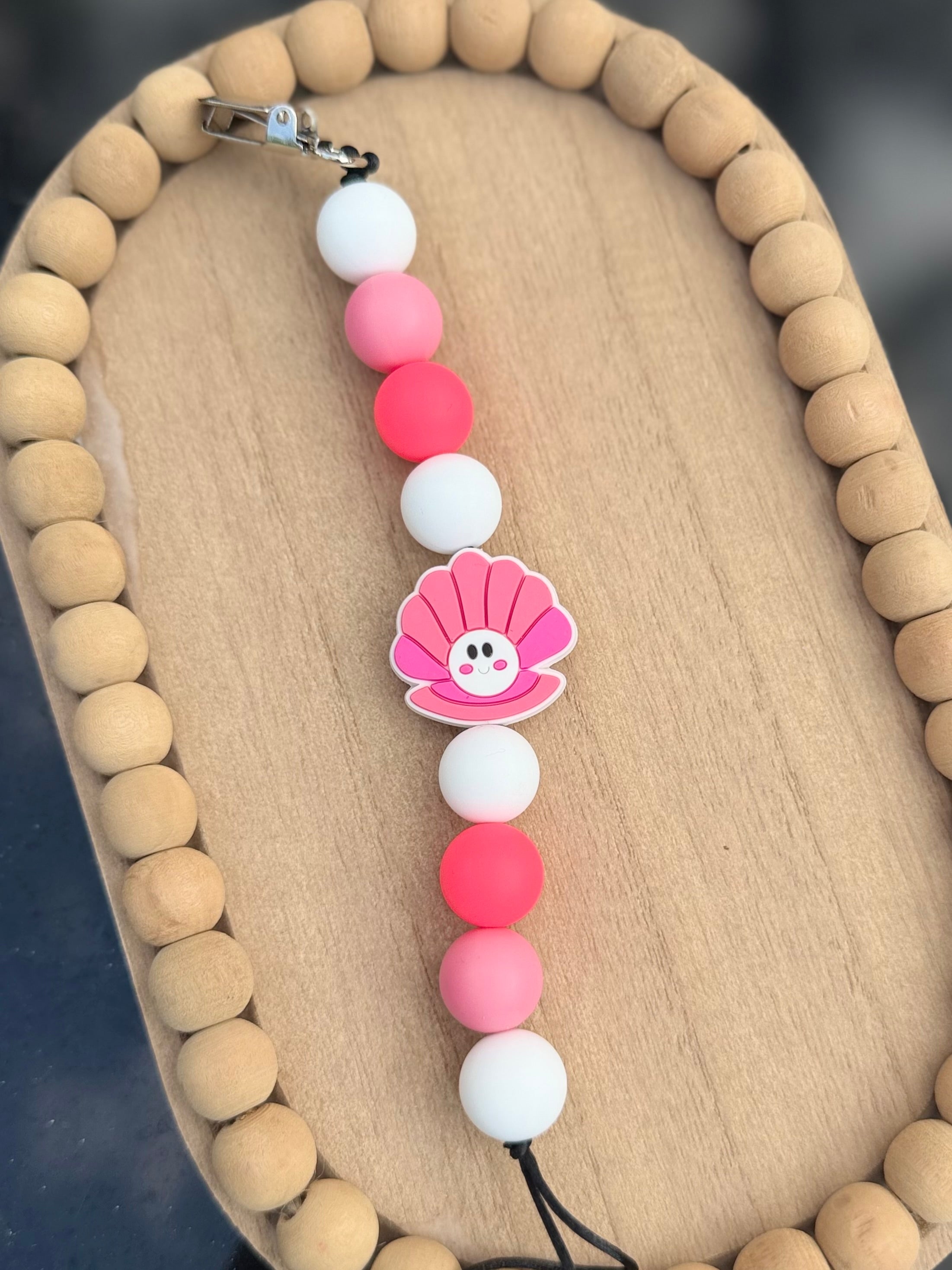 Seashell Pacifier Clip