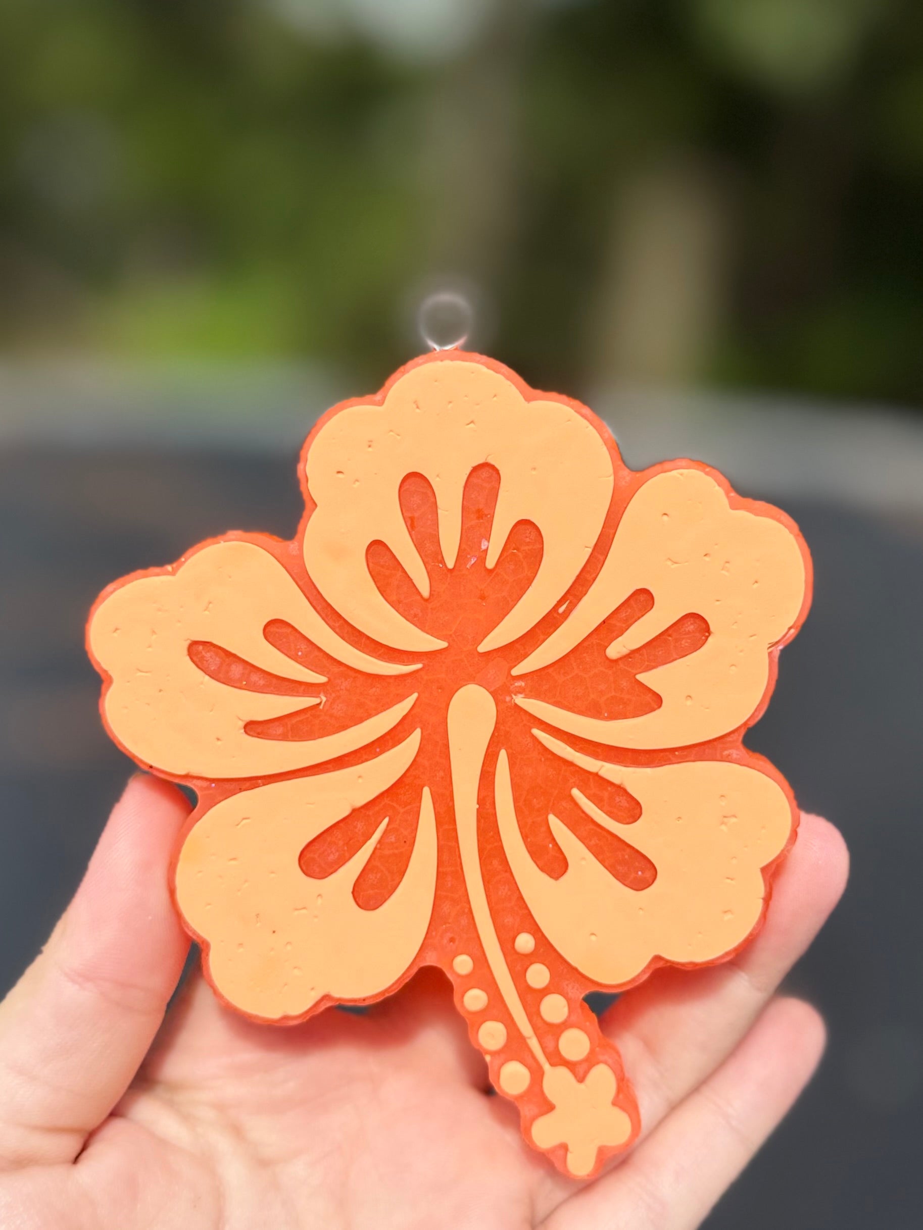 Hibiscus Car Freshie