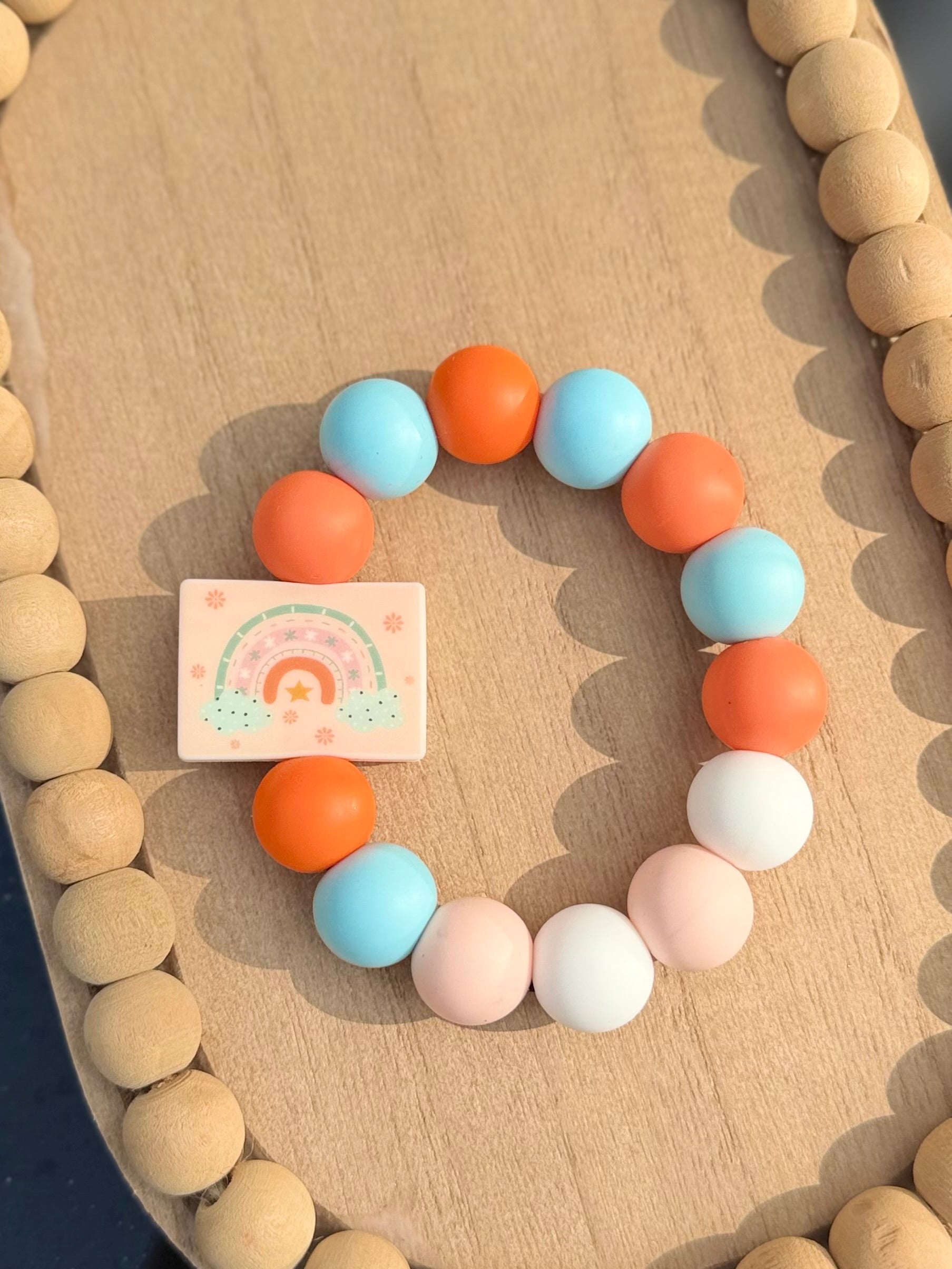 Rainbow Teething Ring